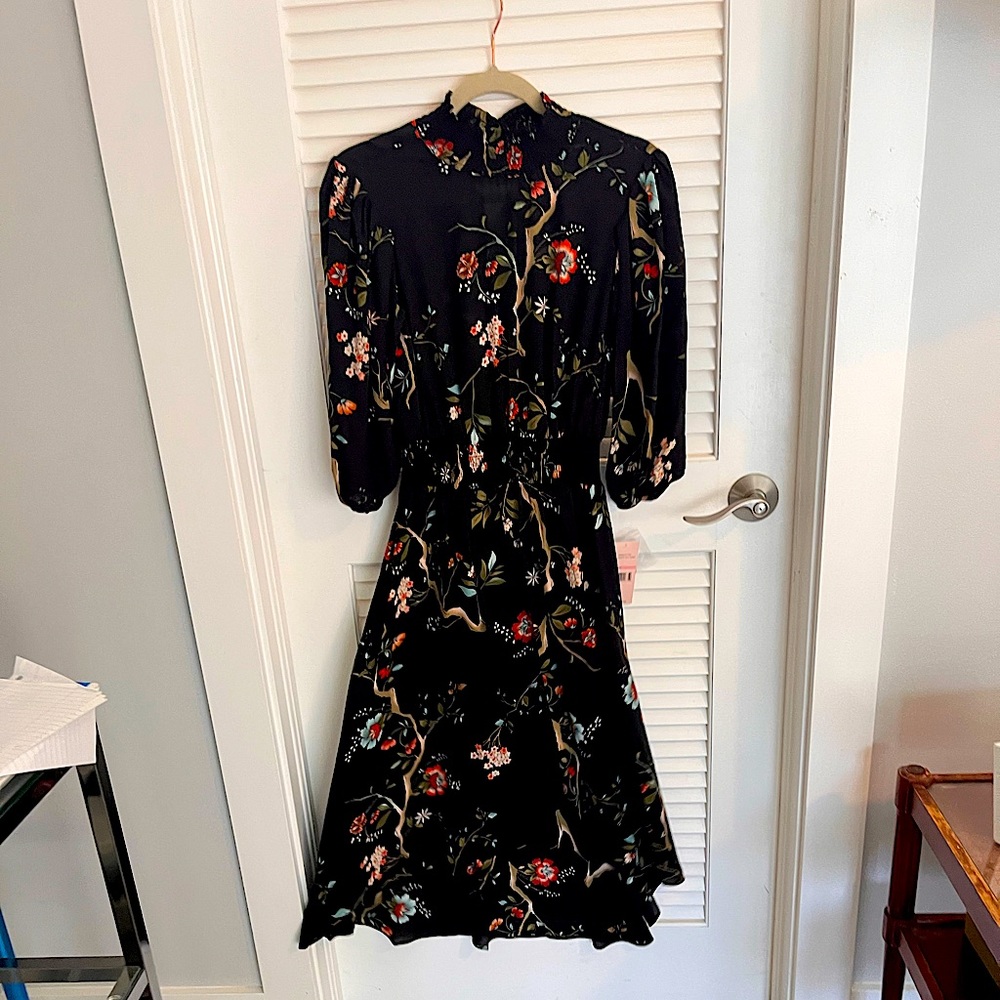 Nanette Lepore, Very Black Print Dress, size 2